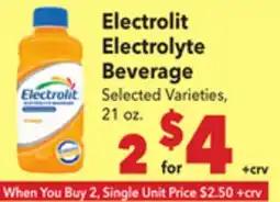 Vallarta Supermarkets Electrolit Electrolyte Beverage offer