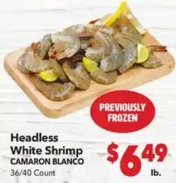 Vallarta Supermarkets Headless White Shrimp / CAMARON BLANCO offer