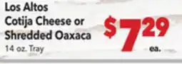 Vallarta Supermarkets Los Altos Cotija Cheese offer