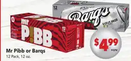 Vallarta Supermarkets Mr Pibb or Barqs offer