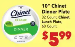 Vallarta Supermarkets 10 Chinet Dinner Plate offer
