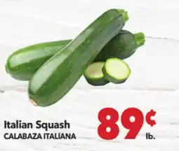 Vallarta Supermarkets Italian Squash / CALABAZA ITALIANA offer