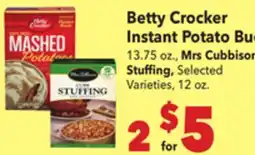 Vallarta Supermarkets Betty Crocker Instant Potato Buds offer