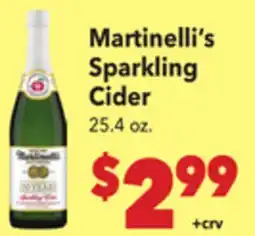 Vallarta Supermarkets Martinelli's Sparkling Cider offer