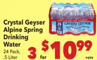 Vallarta Supermarkets Crystal Geyser Alpine Spring Drinking Water offer