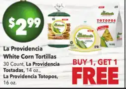 Vallarta Supermarkets La Providencia White Corn Tortillas offer