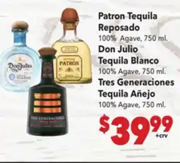 Vallarta Supermarkets Patron Tequila Reposado offer