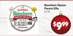 Vallarta Supermarkets Ranchero Queso Fresco Kilo offer