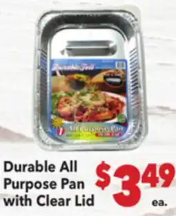 Vallarta Supermarkets Durable All Purpose Pan with Clear Lid offer
