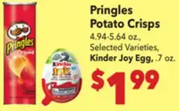 Vallarta Supermarkets Pringles Potato Crisps offer