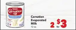Vallarta Supermarkets Carnation Evaporated Milk offer
