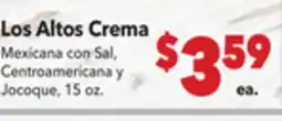 Vallarta Supermarkets Los Altos Crema offer