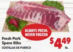 Vallarta Supermarkets Fresh Pork Spare Ribs / COSTILLAS DE PUERCO offer