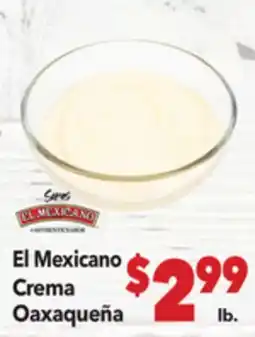 Vallarta Supermarkets El Mexicano Crema Oaxaqueña offer