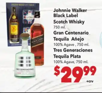 Vallarta Supermarkets Johnnie Walker Black Label Scotch Whisky offer