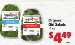 Vallarta Supermarkets Organic Girl Salads offer