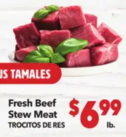 Vallarta Supermarkets Fresh Beef Stew Meat / TROCITOS DE RES offer