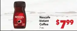 Vallarta Supermarkets Nescafe Instant Coffee offer