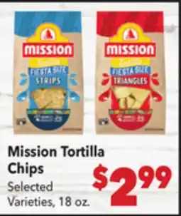 Vallarta Supermarkets Mission Tortilla Chips offer