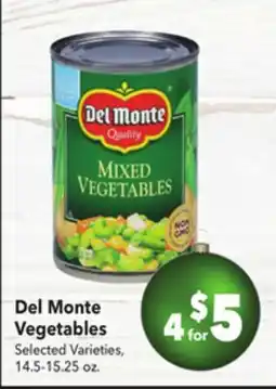 Vallarta Supermarkets Del Monte Vegetables offer