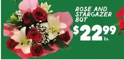 Vallarta Supermarkets ROSE AND STARGAZER BQT offer