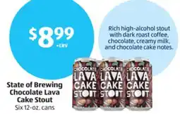 Aldi State of Brewing Chocolate Lava Cake Stout offer