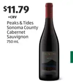 Aldi Peaks & Tides Sonoma County Cabernet Sauvignon offer