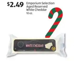 Aldi Emporium Selection Aged Reserved White Cheddar offer