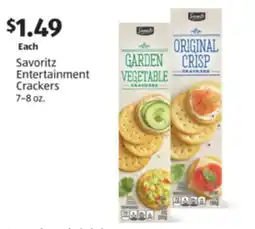 Aldi Savoritz Entertainment Crackers offer