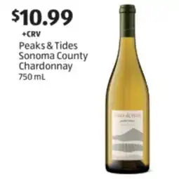 Aldi Peaks & Tides Sonoma County Chardonnay offer