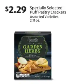 Aldi Specially Selected Puff Pastry Crackers offer