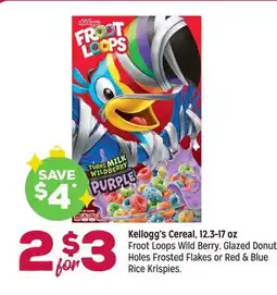 Grocery Outlet Kellogg's Cereal, 12.3-17 oz offer
