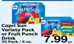 Superior Grocers Capri Sun Variety Pack or Fruit Punch Drink offer