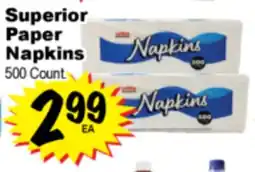 Superior Grocers Superior Paper Napkins offer