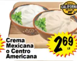 Superior Grocers Crema Mexicana o Centro Americana offer