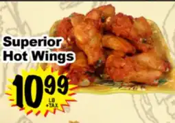 Superior Grocers Superior Hot Wings offer