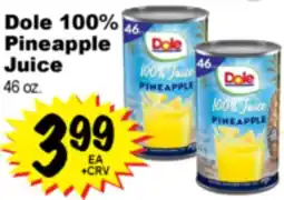 Superior Grocers Dole 100% Pineapple Juice offer