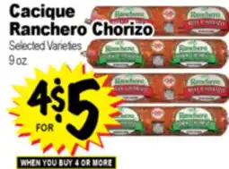 Superior Grocers Cacique Ranchero Chorizo offer