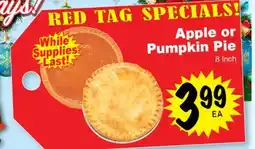 Superior Grocers Apple or Pumpkin Pie offer