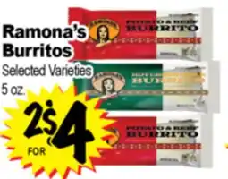 Superior Grocers Ramona's Burritos offer