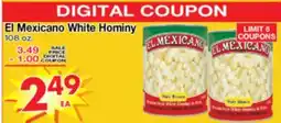 Superior Grocers El Mexicano White Hominy offer