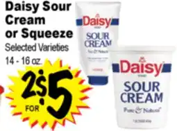 Superior Grocers Daisy Sour Cream or Squeeze offer