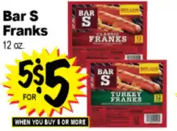 Superior Grocers Bar S Franks offer