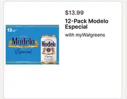 Walgreens 12-Pack Modelo Especial offer