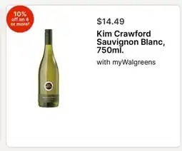 Walgreens Kim Crawford Sauvignon Blanc offer