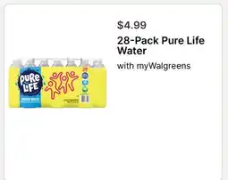 Walgreens Pure Life Water offer