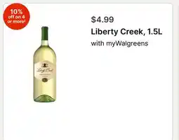 Walgreens Liberty Creek, 1.5L offer