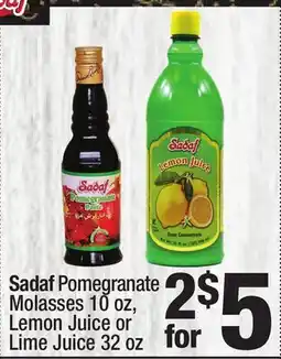 Super King Markets Sadaf Pomegranate Molasses 10 oz, Lemon Juice or Lime Juice 32 oz offer