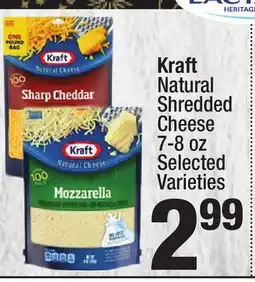 Super King Markets Kraft Natural Shredded Cheese offer