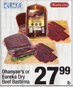 Super King Markets Ohanyan's or Eureka Dry Beef Bastirma offer